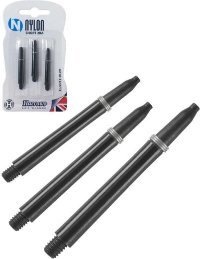 Atsarginiai smiginio koteliai Harrows Nylon Short 2BA (S) – rinkinys 3 vnt.
