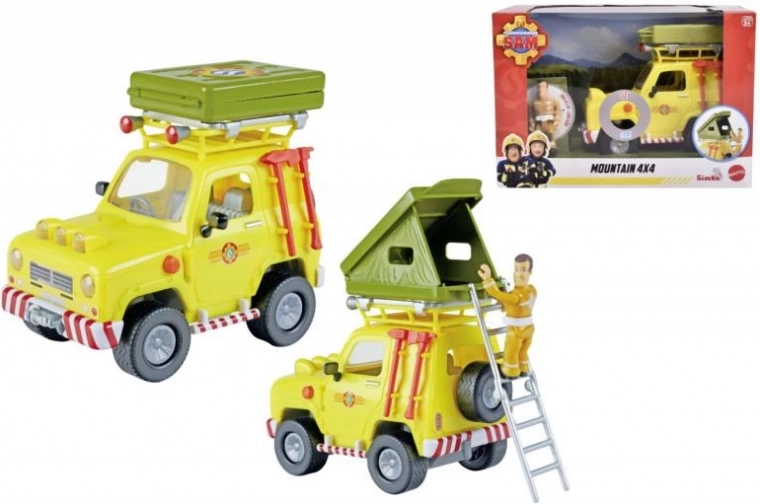 Gaisrininkas Semas: visureigis 4x4 su 16 cm figūrėle