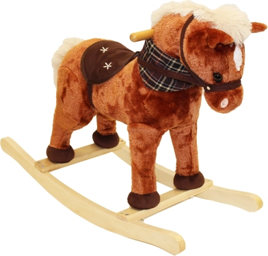 Rocking Plush Horse with Effects Bay 71 × 30 × 58 cm