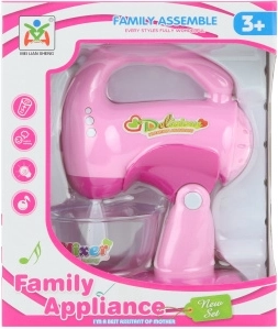 Children's plastic battery-operated mixer with light and sound