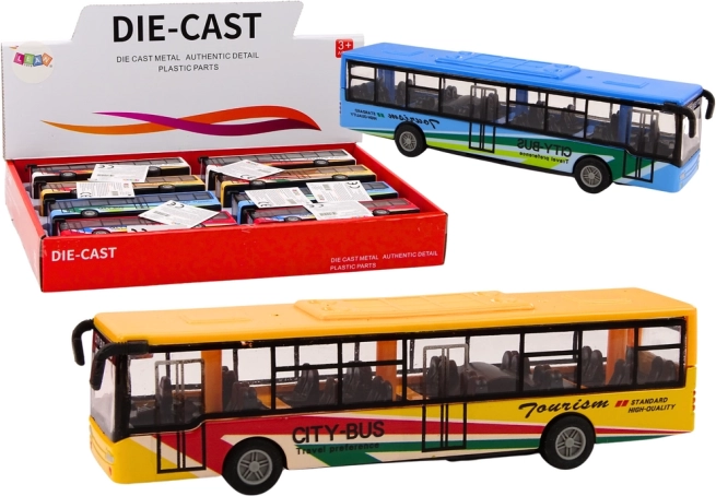 Metalinis miesto autobusas su frikcine pavara 15 cm