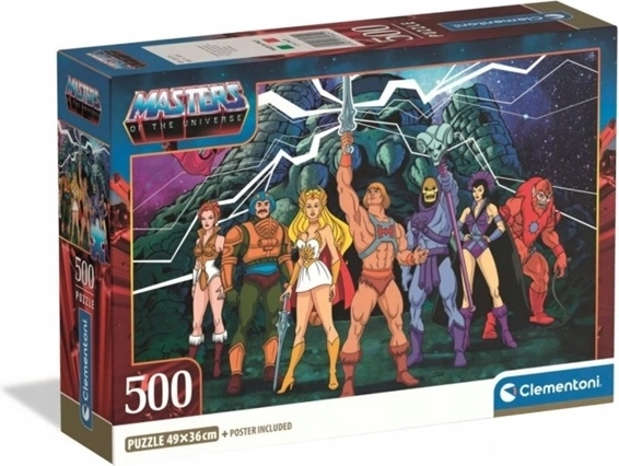 Clementoni kompaktiška 500 dalių dėlionė Masters of the Universe