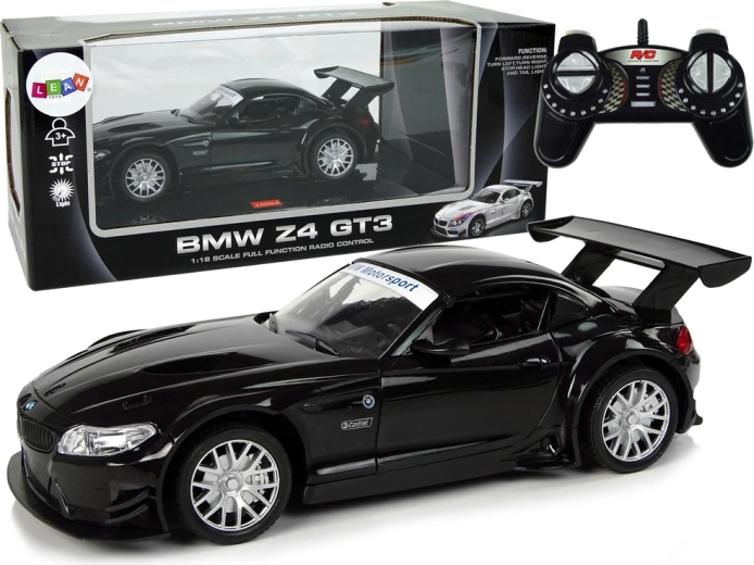RC car BMW Z4 GT3 1:18 black with lights 2.4 GHz