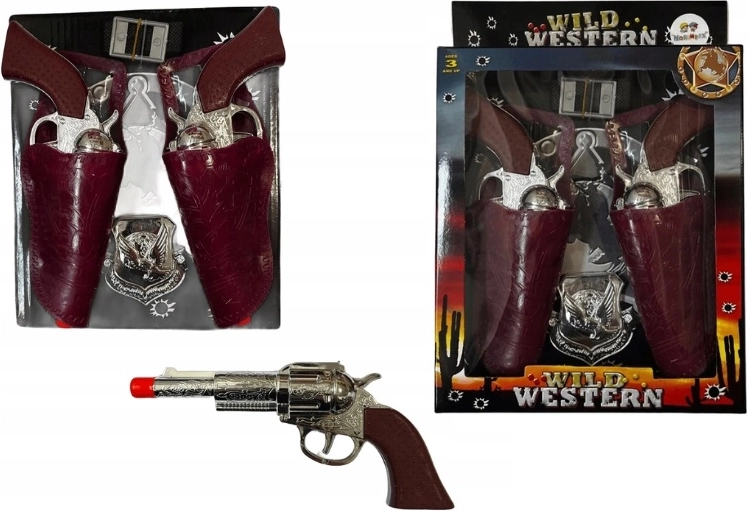 Set of children's revolvers in a box - 1 piece