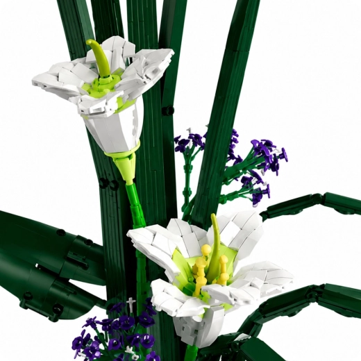 Realistic lilies as a designer decoration