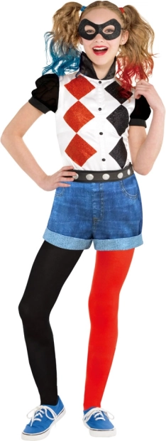 Vaikiškas Harley Quinn kostiumas 8–10 metų vaikams