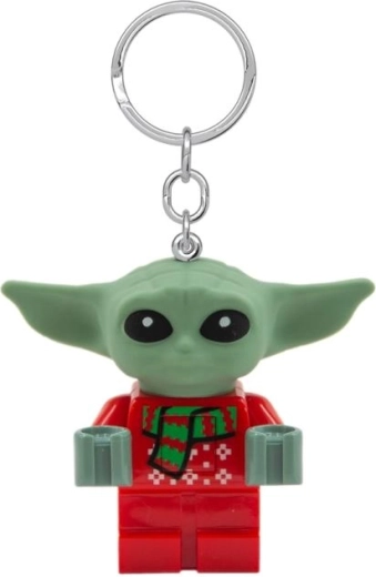 Lego Star Wars Grogu šviečiantis raktų pakabukas – kalėdinė edicija