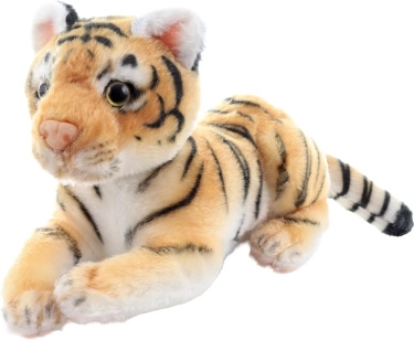 Brown plush tiger 21 cm