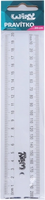 Permatomas liniuotė 20 cm
