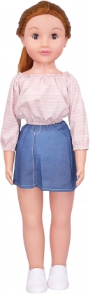 Walking doll 70 cm with blinking eyes – Walking doll with shorts 70 cm