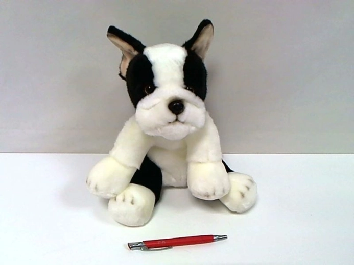 Plush Boston Terrier Dog Smily play 30 cm
