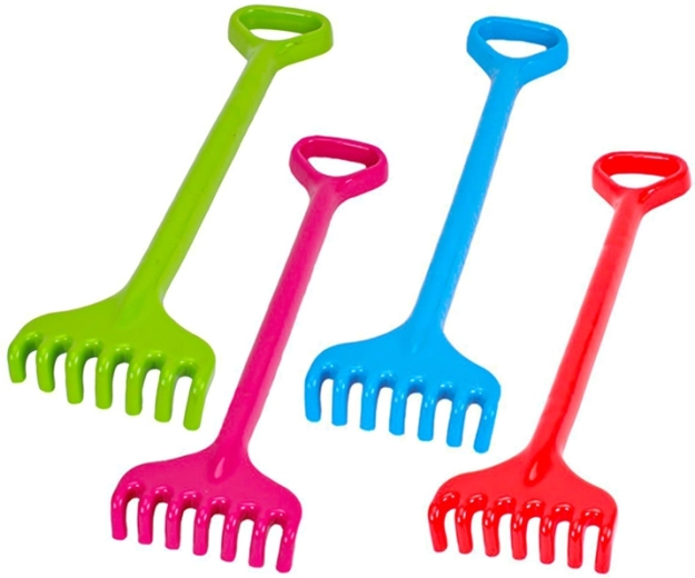Children’s plastic rake 49.5 cm (mixed colours)