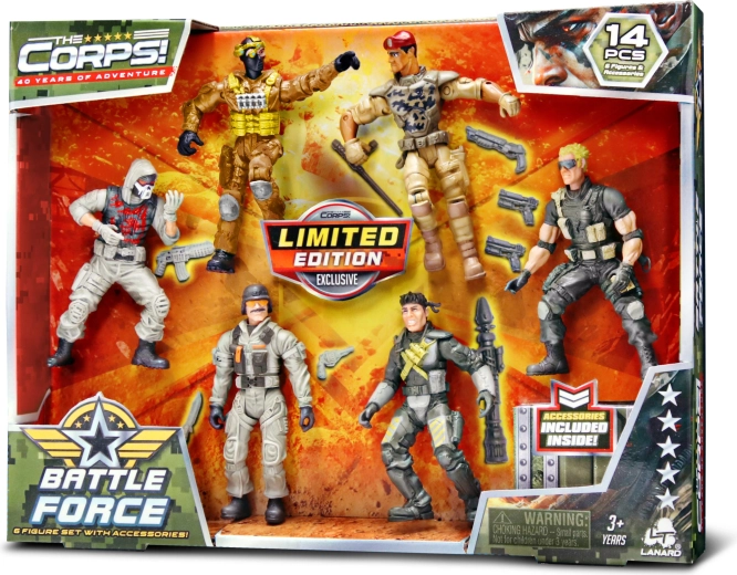 The Corps! soldiers – set of 6 articulated figures 10.5 cm