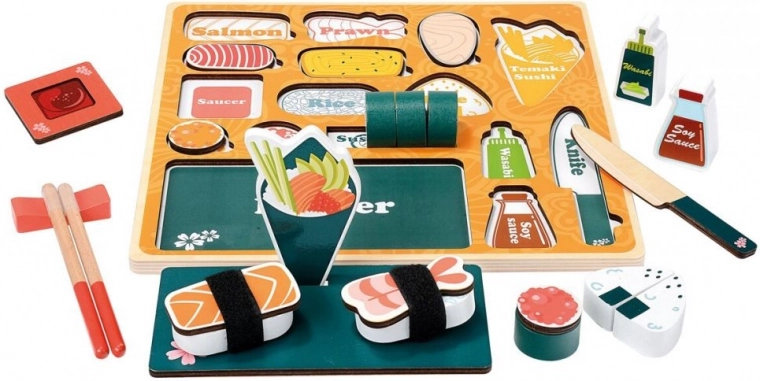 Medinė 3D dėlionė „Sushi baras“ nuo Bino