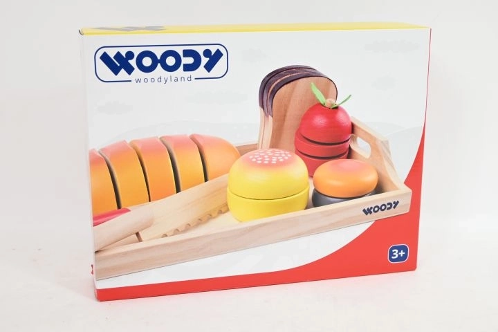 WOODY medinis padėklas su pjaustomais pusryčiais – 1 vnt.