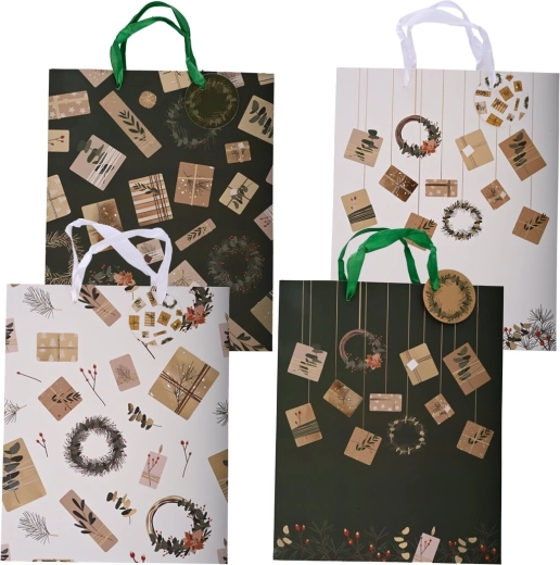 Christmas gift bag 26 × 10 × 32 cm (4 designs)