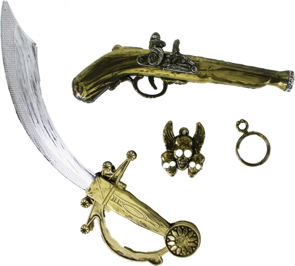 Piratų rinkinys su pistoletu ir kardu