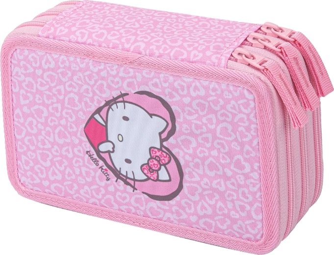 Baagl trijų skyrių mokyklinis penalas Hello Kitty Sweet Leopard (GRS)