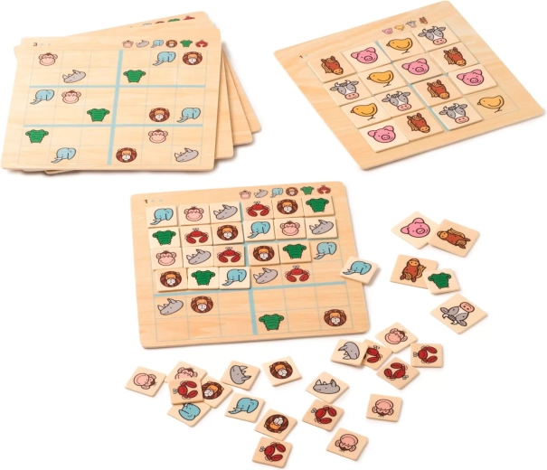 Toys for Life medinis sudoku su gyvūnėliais
