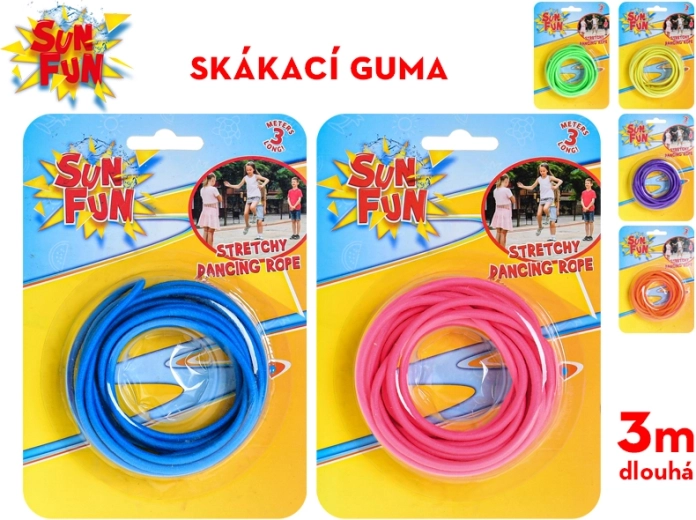 Šokinėjimo guma Sun Fun 300 cm – vaikų šokliavimo guma 6 spalvų