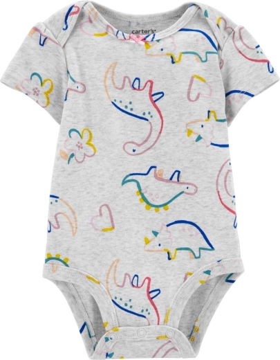 CARTER'S girls' short-sleeve baby bodysuit dino - 1 piece – 9m