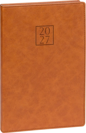 Notique Prestigio savaitinis kalendorius 2027 rudas 15 × 21 cm