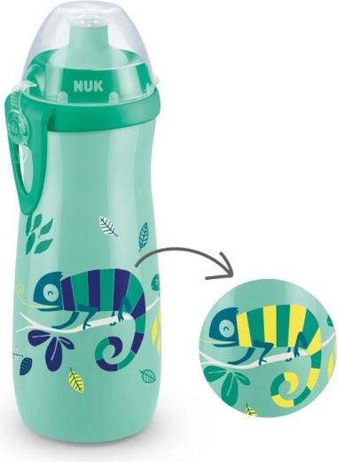 Vaikiškas sportinis buteliukas NUK Sports Cup Chameleon 450 ml