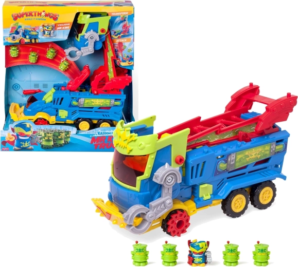 SuperThings Mr King Truck – kovinis kovinis sunkvežimis su figurėle