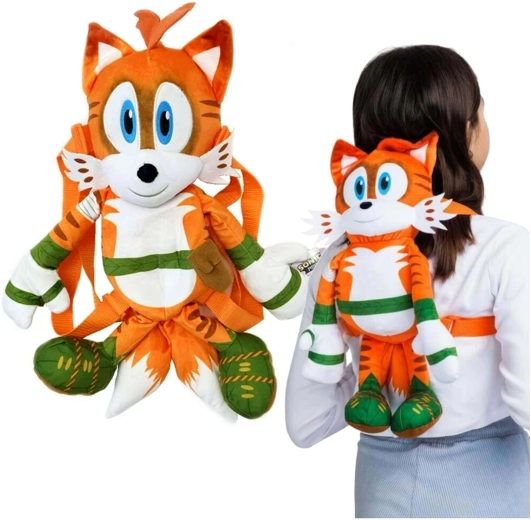 Pliušinė kuprinė vaikams SONIC PRIME Tails