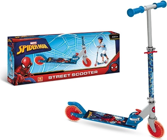 Vaikiškas sulankstomas paspirtukas MARVEL SPIDER-MAN su reguliuojamu vairu