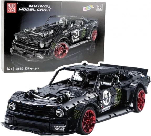 Konstrukcinė statybos rinkinio sportinis automobilis MUSTANG HOONICORN V2, 3201 detalė