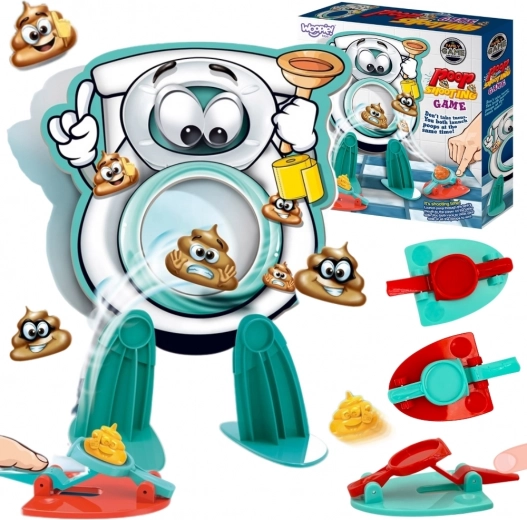 Woopie family skill game Toilet Poop Shootout