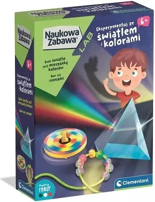 Clementoni šviesa ir spalvos – edukacinis eksperimentų rinkinys vaikams