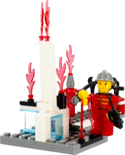 Žaidimo patirtis su ugniagesio minifigūrėle