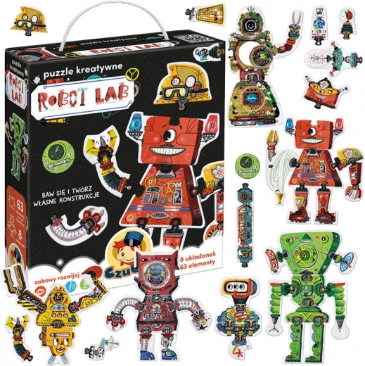 Creative puzzle 63 pieces – robot lab