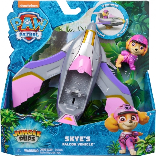 Paw Patrol: Džiunglės – Skye sakalo transformuojamas automobilis