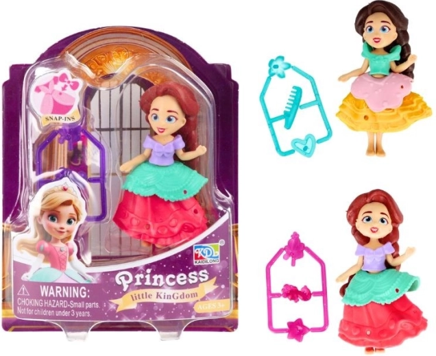 Aprengiama lėlytė Little Kingdom su priedais, 8 cm