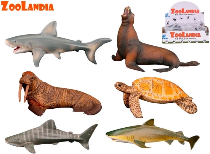 Zoolandia jūros gyvūnai – plastinių figūrėlių rinkinys 9–15 cm