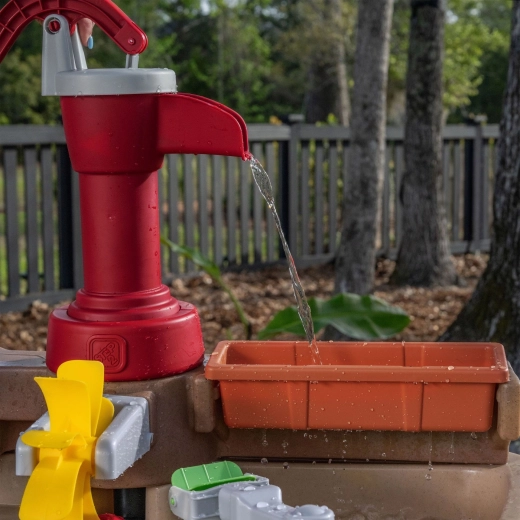 Rotating pump for realistic water play