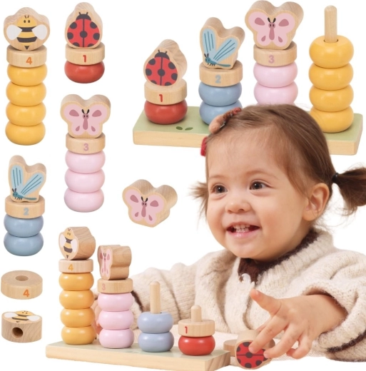 Viga Spring Wooden Counting Puzzle