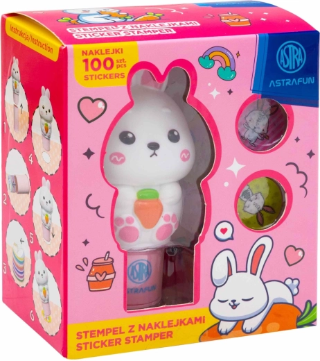 Astra Stamp with 100 Stickers – Rabbit