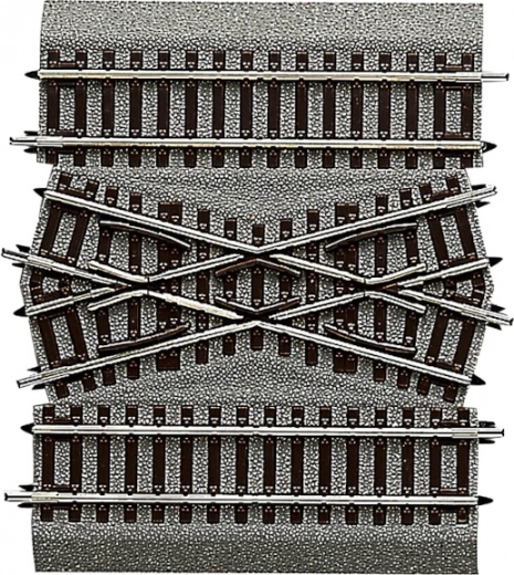 ROCO LINE crossing DGV15 with roadbed 30° H0