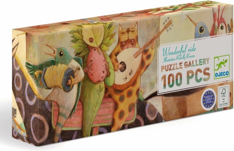 100 pieces for enjoyable puzzle building