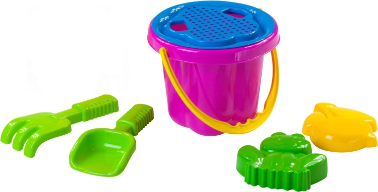 Sand set with bucket and sieve 16 cm