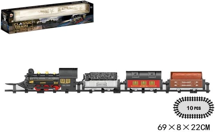 Battery-powered train set with smoke effect