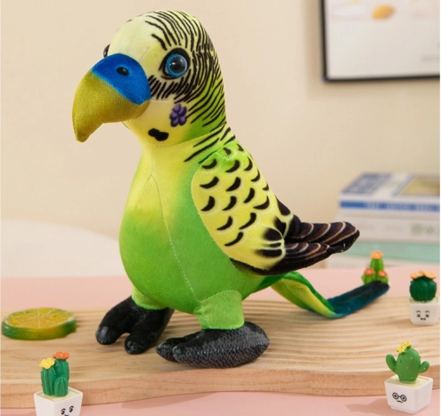 Plush Parrot Green 20 cm