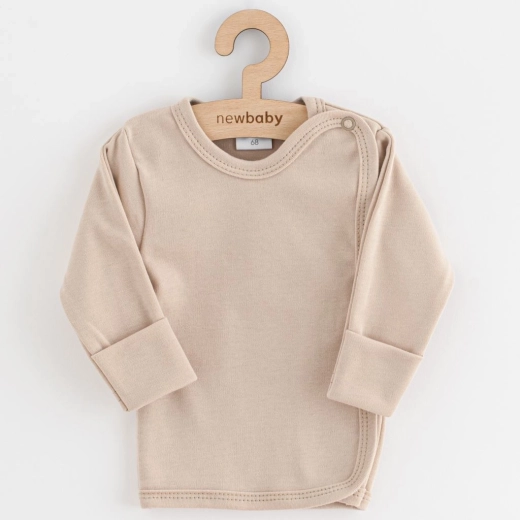 Kūdikių marškinėliai New Baby Classic II šviesiai smėliniai 56 (0–3 mėn.)