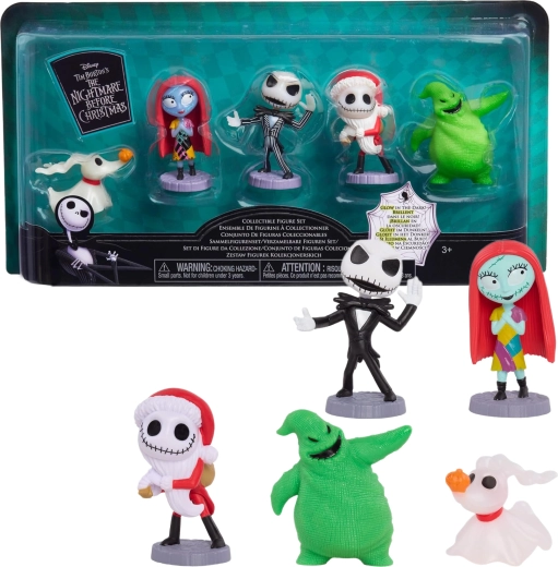 The Nightmare Before Christmas set of 5 glow-in-the-dark figures