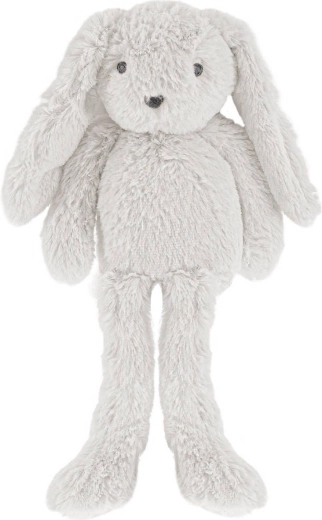 Pliušinis baltas „Mini Club“ zuikutis ilgomis kojomis, 30 cm