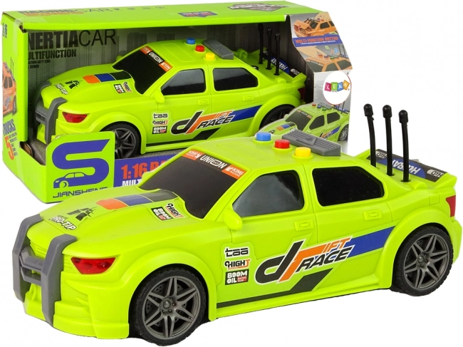 Sportinis lenktyninis automobilis 1:16 žalias su garsu